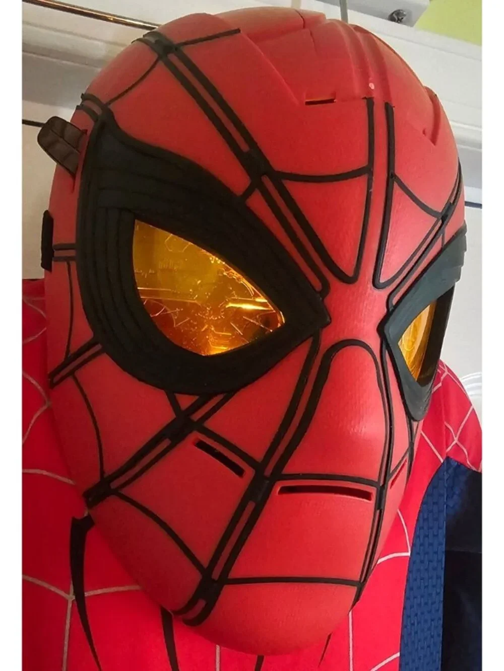 Spiderman 2 Costume Boys 7-8 Hasbro FX Mask Trick or Treat Basket Marvel Bundle - Picture 2 of 10